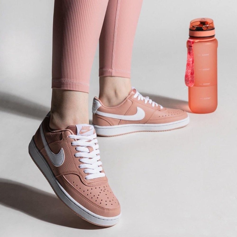 NWT Nike Court Vision Low Next Nature - Rose Whisper & White